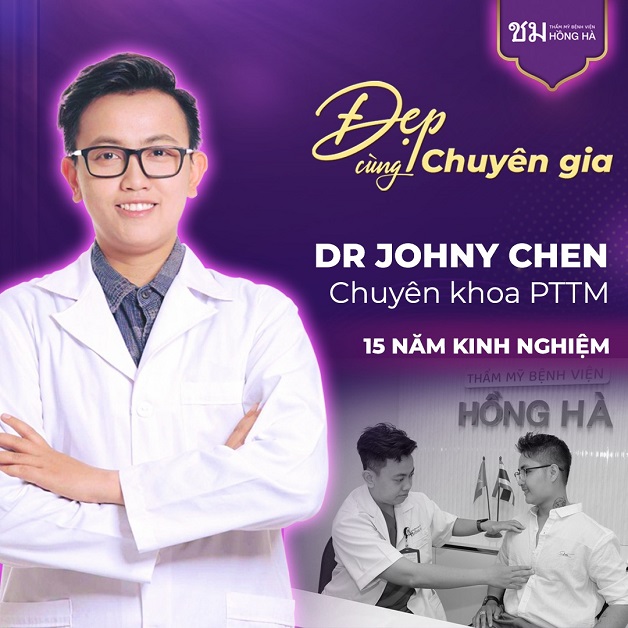 Bác sĩ PTTM Johnny Chen thuộc Chuyên khóa PTTM với 15 năm kinh nghiệm tại Thẩm mỹ Hồng Hà