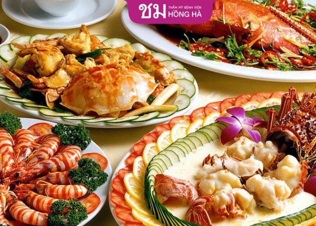 Ăn hải sản sau nâng mũi sẽ kéo dài thời gian lành thương