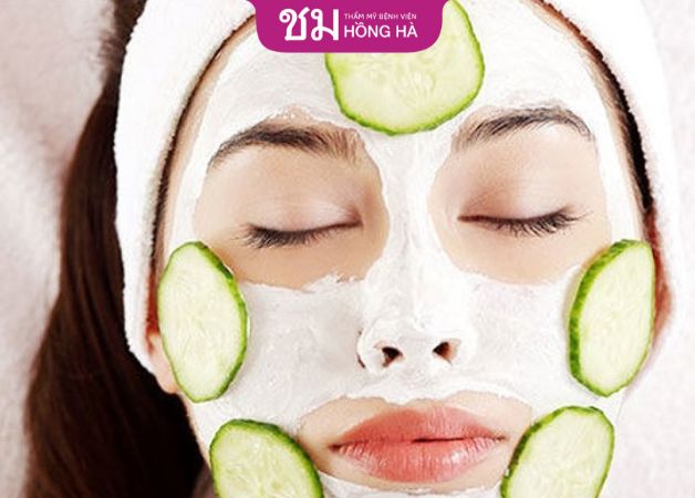 Mặt nạ từ dưa leo và sữa tươi cho da sáng hơn