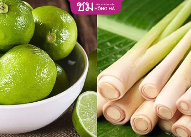 Cách xông mặt trị mụn ăn với chanh và sả