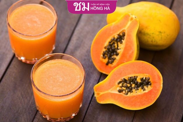 Sinh tố đu đủ là thức uống thơm ngon tốt cho phái đẹp