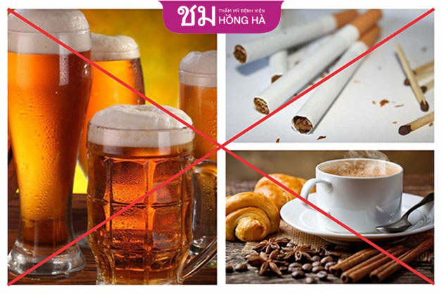 Ngưng sử dụng chất kích thích cho đến khi mắt khỏi hoàn toàn