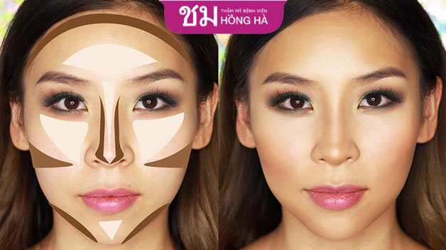Trang điểm tạo khối là cách được nhiều người áp dụng để có được dáng mũi cao hơn