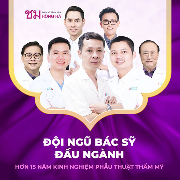 Thẩm mỹ Bệnh viện Hồng Hà sở hữu đội ngũ bác sĩ giỏi, ứng dụng công nghệ hiện đại