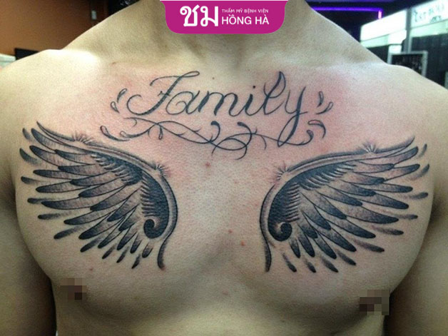 Family kết hợp đôi cánh thiên thần độc lạ