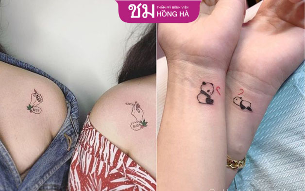Hình xăm cặp không chỉ dành cho tình nhân mà còn cho cả bạn bè