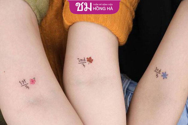 Những nhóm bạn thân lâu năm có thể tự tạo hình xăm mà chỉ mình mới hiểu