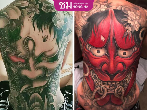 Với bề mặt lưng rộng sẽ cảm nhận được đầy đủ ý nghĩa hình xăm muốn thể hiện