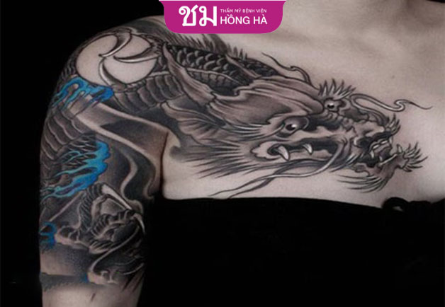 Nữ giới cũng có thể lựa chọn hình xăm rồng nếu muốn
