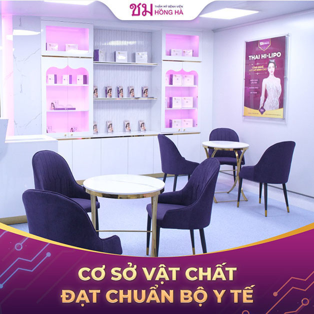 Tại Hồng Hà, trang thiết bị đều được nhập khẩu từ các nước có nền thẩm mỹ phát triển