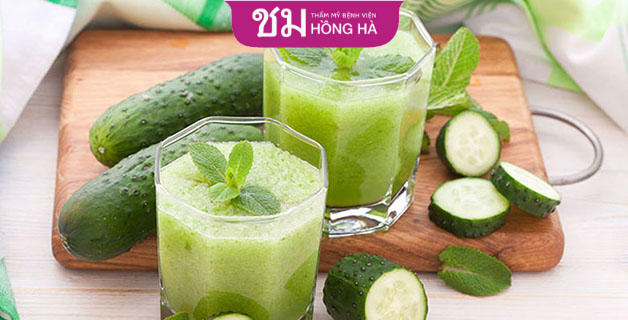 Sinh tố dưa chuột cũng là thức uống thơm mát dễ uống