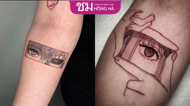 Một chi tiết đôi mắt trong truyện cũng làm hình xăm thu hút hơn